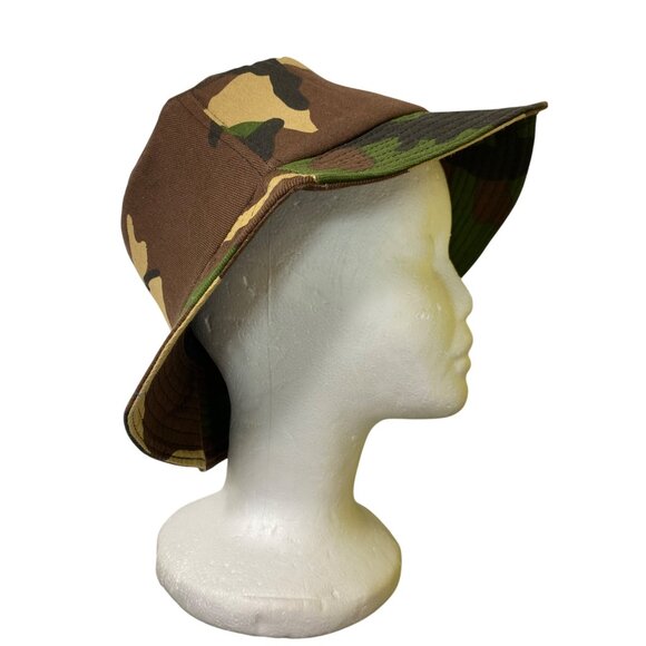 Rap Snackz Green Camo Bucket Hat With Multicolor Embroidery Hip Hop Graffiti - Picture 3 of 5
